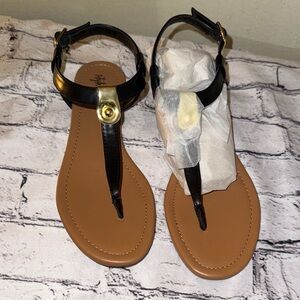 Style & Co. Black and Gold Women's Sandals